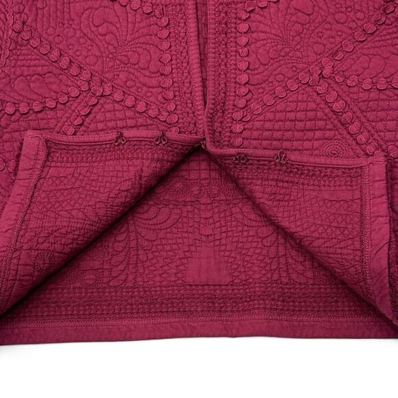 NWT Soft Surroundings Quilted Cropped Jacket Sz PM Boho Western Cottagecore - Picture 5 of 12